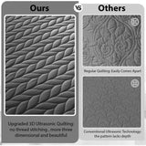 MOONLIGHT20015 Queen Quilt Bedding Set (90" x 96") - Bulk Pack of 10 Wholesale for Hotels, Guest Bedroom & Airbnbs - Lightweight Microfiber Reversible Embossed Quilts Bedspreads (Grey)