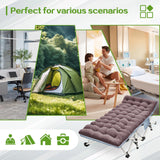 COLMERD 32In XXL Camping Cot Oversize Sleeping Cot with Comfortable Mattress Extra Large Camping Cots for Adults Cot Bed Include Carry Bag Portable Folding Bed Easy to Set Up Nap Office Indoor