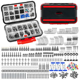 MadBite by KastKing 400-Pieces Freshwater Terminal Tackle Kit, Endorsed by Fishing Expert, Build 19+ Rigs, Fishing Hooks Accessory Kit, Fishing Gear, Weights&Sinkers, Jig Hooks, Floats and Bobber