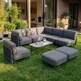 LayinSun 9 Pieces Patio Furniture Set with Coffee Table