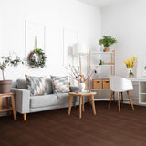 Sorbus 96 Sq. Ft. Wood Grain Floor Tiles Foam Mat EVA Interlocking Mats Tile 3/8-Inch Thick Flooring Wood Puzzle Exercise Mats w/Borders - Home Playroom Basement, Apartment, Trade Show, Baby, Dance