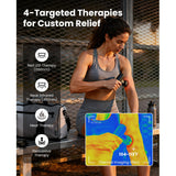 BOB AND BRAD Q2 Ultra Mini Massage Gun with Red Light Infrared Heating Head, Pocket-Sized Deep Tissue Massager for Muscle Therapy, HSA Portable Percussion Massage Gun for Pain Relief FSA Eligible