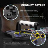 Haiponfph Push Up Board Fitness, 9 in 1 Strength Training Equipment,Home Gym System,Multi-Functional Push up Stands System Fitness Floor Chest Exercise,Training Arm Men & Women Weights Haiponfph