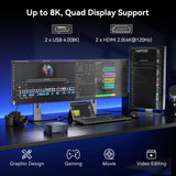 GEEKOM IT15 AI Mini PC, Intel Ultra 9 285H(99 Tops), 32GB DDR5, 1TB SSD