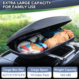 GarveeTech Rooftop Cargo Box Carrier, Dual-Side Opening Luggage Storage
