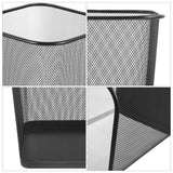 ULTECHNOVO 2pcs Metal Mesh Wastebasket Trash Can Paper and Light Waste