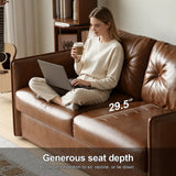 NessCarsti 63" Convertible Sofa Bed, Pull-Out Loveseat Couch with Mattress