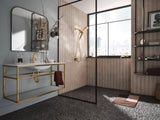 Moen Verso Brushed Gold Eight-Function 7" Wide Spray Shower Head and Detachable Handshower Combo with 72" Hose, 220C3BG