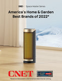 Dreo Space Heater, 1500W PTC Ceramic Heaters for Indoor Use with Remote,70° Oscillation, 1-12H Timer Dreo