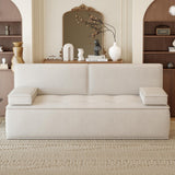 NessCarsti 79”Compact Sofa - Modern Fabric Dual-Seat Convertible Sofa Bed