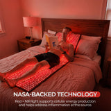 Nuvio Red Light Therapy for Body Mat 5 Intensity Levels for Muscle Recovery