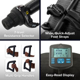 Teeter Power10 Rower with 2-Way Magnetic Resistance Elliptical Motion - Indoor Rowing Machine w/Bluetooth HRM Connectivity, Teeter Move App - Free Classes & Coaching (Power10) Teeter