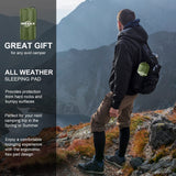 Sleeping Pad, Ultralight Inflatable Sleeping Pad for Camping, Built-in Pump, Ultimate for Camping (Green) MOXILS