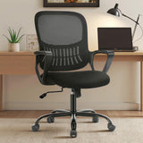 Sweetcrispy Home Office Managerial Executive Chair with Ergonomic Design, Mid-Back Mesh Swivel, Comfortable