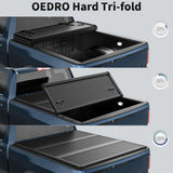 OEDRO Hard Tri-Fold Tonneau Cover for 2019-2026 Chevy Silverado 1500 5.8ft