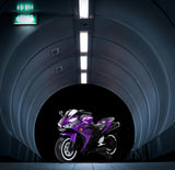 Electric Ride-On Motorcycle for Kids with 12V Motor, Training Wheels, Manual Throttle, Light Up Wheels, Music Player & Headlights - Ages 3-6 (Purple + Plastic + 50-99 pounds)