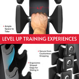 Dumbbell Rack Stand Only, Compatible with Peloton Weights, Ergonomic Dumbbell Organizer for Home Gym with 6-Tier, Space-Saving Weight Tree Rack, Plus Neoprene Set Storage, Compact Crostice