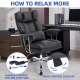 Big and Tall Ergonomic Office Chair,500LBS Heavy Duty Office Chair(Black)