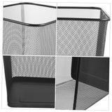 2 Pack Metal Mesh Wastebasket Square Trash Can for Office