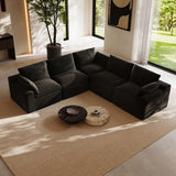 Novilla 104.3" Modular Cloud Couch, Modern Sectional Sofa with Smarts Coil® Support