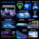10 Inch Tablet with Keyboard, Android 15 Tablet with Gemini AI, 24GB+256GB+2TB Expand