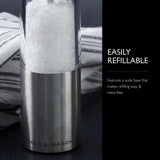 Cole & Mason Oslo Precision Salt & Pepper Grinder Set - Refillable Spice Mills - Salt Mill with Diamond Cut Ceramic Mechanism - Pepper Grinder with Carbon Steel Mechanism