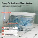 HOROW HR-N30 Non-Electric Bidet Toilet with Battery Auto Flush
