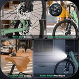 Movcan V80 Electric Bike, 1000W Motor 28MPH Ebike, 48V 13Ah Removeable Battery, 26'' City Cruiser Adult Electric Bicycles up to 70 Miles, 7-Speed Dual Disc Brake, Mountain E Bike for Commuting