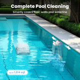 Chasing Hydro 3S Cordless All-in-one Cleaning Robot Vacuums and Scrubs, Double Superior Cleanliness, 5 Hours Runtime + Smart Navigation S-Path, Ideal for Above & In-Ground Pools up to 1614 sq.ft