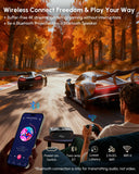 Daylight Projector 2400ANSI Ultra HD 4K HDR10+ Daytime Smart Projector with 2026 Upgraded Auto Lens Cap Tof Autofocus HDMI eARC/CEC WiFi6 Bluetooth5.4 40W DB Audio for Home Theater Gaming Ceiling