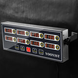 YOOYIST Kitchen Timers for Cooking – 8 Channel Commercial Kitchen Timer Restaurant Kitchen Supplies – Stainless Steel LED Technology Kitchen Timer Digital – Reminder Function, Loud Alarm, Grey