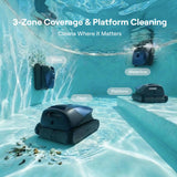 Beatbot Sora 10 Cordless Pool Vacuum Robot for Inground & Above Ground Pools, 6800 GPH Suction, Floor/Wall/Waterline/Shallow Area Cleaning, Waterline Parking, 300 Mins Runtime, Midnight Blue