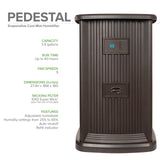AIRCARE Digital Whole-House Pedestal-Style Evaporative Humidifier (Espresso)