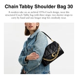 COACH Chain Tabby Shoulder Bag 30