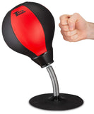 Tech Tools Stress Buster Desktop Punching Bag - Suctions to Your Desk, White Elephant Gifts for Coworker Men and Women, Heavy Duty Stress Relief Ball, Gag Gifts Funny Desk Accessories