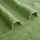 Macochico Extra Wide Pinch Pleated Linen Curtains for Sliding Door Patio Doors with Tieback, Natural Living Room Bedroom Curtain Privacy But Let Light in, 120”Wx96”L, Green, 1 Panel