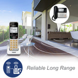 Corded/Cordless Phone for Home with Answering Machine, Call Blocking, Caller ID, Large Backlit Display (Silver/Black) VTech