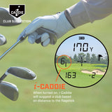 IZZO Golf Swami Laser Rangefinder with Slope, Pin Lock & Club Suggestion, 800 Yards Range, Soft Shell Carry Case