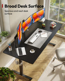 Standing Desk, 71 x 32'' Height Adjustable Sit Stand Desk with Large Splice Board Desktop Ergonomic Memory Presets Computer