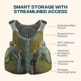Stohlquist Keeper Fishing Lifejacket, USCG/Transport Canada Approved PFD (Green, Large)