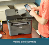 Brother L-2550DW Monochrome All-in-One Laser Printer I Print Copy Scan I Wireless I Auto 2-Sided Printing