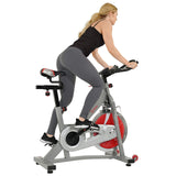Sunny Health & Fitness Pro II Indoor Cycling Bike with Device Mount and Advanced Display – SF-B1995, Silver Sunny Health & Fitness
