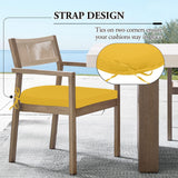 Wellsin Outdoor Chair Cushions for Patio Furniture, 3-Year Color Fastness Patio Chair Cushions Set of 4