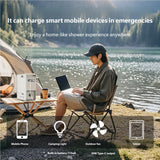 HEAXEHNO S2 Portable Propane Water Heater - Instant Hot Water On-Demand & Constant Temperature, 200-Min Ultra-Long Battery Life, All-Season Camping Shower for RV, Hiking, Fishing & Glamping