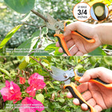 Gardening Tool Set, CHRYZTAL Stainless Steel Heavy Duty Gardening Tool Set, with Non-Slip Rubber Grip