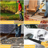 Leaf Blower Cordless with 2 Batteries and Charger, 21V Electric Leaf Blower with 2 Speed Modes