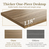 Perledesign 2 Drawer File Cabinet with Lock, Natural Oak