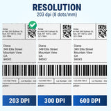 McAuley Labels GoDEX DT4x+ 4" Direct Thermal Shipping Label Printer - Retail & Warehouse Printer - 203 DPI, USB/Serial/Ethernet