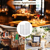 18 PCS Ribbed Hurricane Glass Candle Holders Bulk - Transparent Cylinder Candle Holders for Pillar Candles, Decorative Candle Hurricane Vases for Centerpieces Wedding Table Decorations