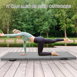 BalanceFrom Three Fold Folding Exercise Mat with Carrying Handles for MMA, Gymnastics and Home Gym Protective Flooring, 2-Inch Thick, Gray BalanceFrom